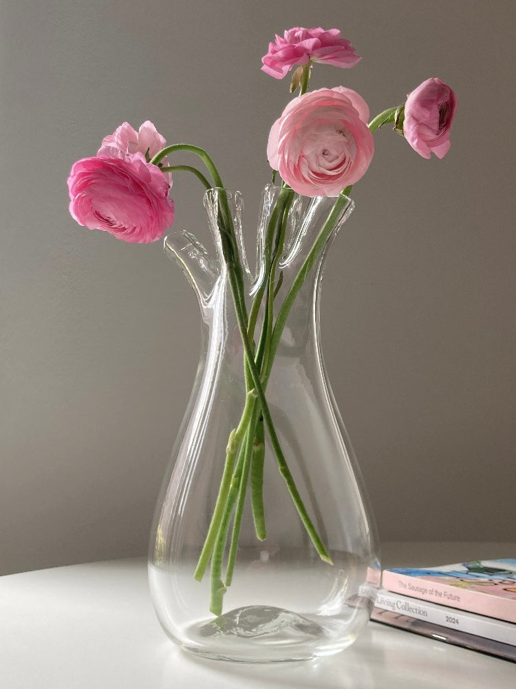 Vaso finocchio in vetro di Murano