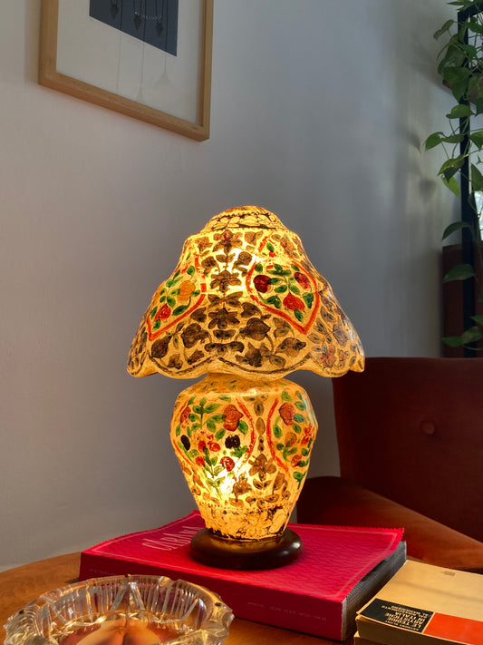 Lampada vintage decorata a mano